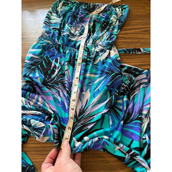 Simply Styled by Sears woman’s blue purple black white strapless pantsuit sz M - Picture 7 of 10